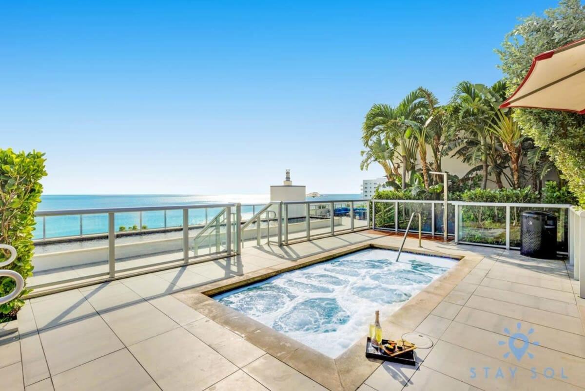 Tropical Oasis - Rooftop Pool- Near Beach - Gym Hollywood Zewnętrze zdjęcie