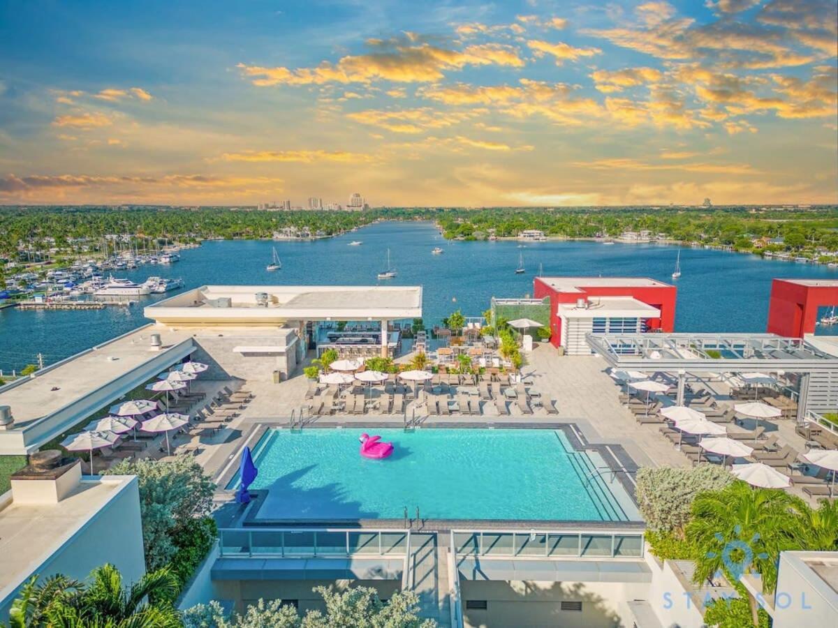 Tropical Oasis - Rooftop Pool- Near Beach - Gym Hollywood Zewnętrze zdjęcie